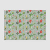 Papier Mousseline Aquarelle Légumes organiques (Recto)