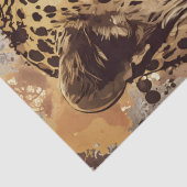 Papier Mousseline Aquarelle léopard (Détail)