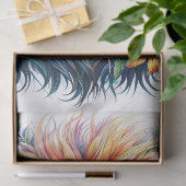 Papier Mousseline Aquarelle Lion coloré Floral (Cadeau)