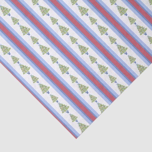 Papier Mousseline Aquarelle Mahjong Christmas Tree (Détail)