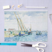 Papier Mousseline Aquarelle marine Art fin  (Artisanat)