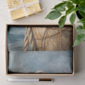 Papier Mousseline Aquarelle mer vintage Glaris gull (Cadeau)