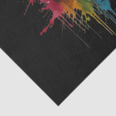 Papier Mousseline Aquarelle mignonne du crâne avec peinture (Détail)