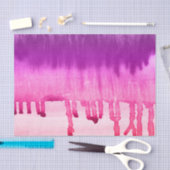 Papier Mousseline Aquarelle mignonne et rose-fille violet Ombre (Artisanat)