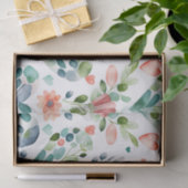 Papier Mousseline Aquarelle mignonne fleurs motif (Cadeau)