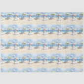 Papier Mousseline Aquarelle mignonne Snowman en vacances (Recto)