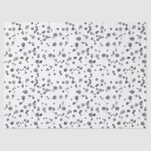 Papier Mousseline Aquarelle moderne Dalmatien Motif de points (Recto)