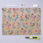 Papier Mousseline Aquarelle moderne Festif Berries d'hiver Kraft (Artisanat)