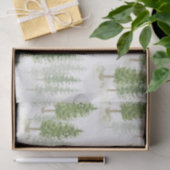 Papier Mousseline Aquarelle moderne Noël Pins de Noël (Cadeau)