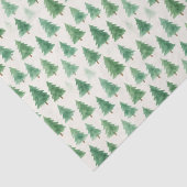 Papier Mousseline Aquarelle moderne Pins de Noël Arbres sans soudure (Détail)