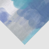 Papier Mousseline Aquarelle moderne turquoise et gris Art Abstrait (Détail)