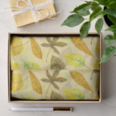 Papier Mousseline Aquarelle motif d'automne 2 (Cadeau)