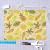 Papier Mousseline Aquarelle motif d'automne 2 (Artisanat)