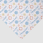 Papier Mousseline Aquarelle Nautique (Détail)