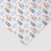 Papier Mousseline Aquarelle Nautique Voilier Ours de Ballons (Détail)