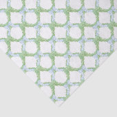 Papier Mousseline Aquarelle Noël Blue Bow Garland (Détail)