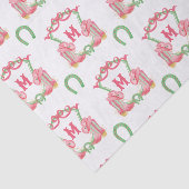 Papier Mousseline Aquarelle Noël Bottes Monogramme Crest (Détail)