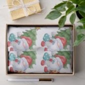 Papier Mousseline Aquarelle Noël Gnome (Cadeau)