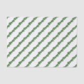 Papier Mousseline Aquarelle Noël Holly Garland (Recto)