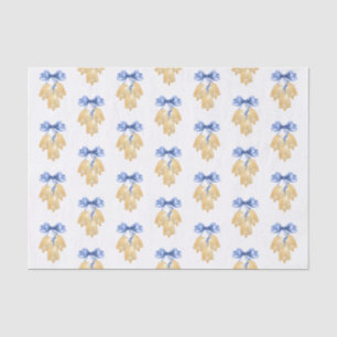 Papier Mousseline Aquarelle Noël ou Mariage cloches et vaches