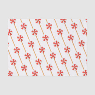 Papier Mousseline Aquarelle Noël Peppermenthe Pops de gâteau