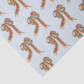 Papier Mousseline Aquarelle Noël Plaid Bows (Détail)