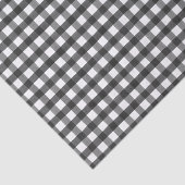 Papier Mousseline Aquarelle Noir Blanc Buffalo Check Cadeau (Détail)