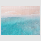 Papier Mousseline Aquarelle Océan Abstrait Découpage 17x23 (Recto)