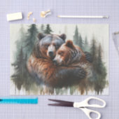 Papier Mousseline Aquarelle Oears Rustic Wilderness Mariage (Artisanat)