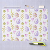 Papier Mousseline Aquarelle OEufs de Pâques et Coeurs (Artisanat)