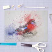 Papier Mousseline Aquarelle Oiseau 4 Découpage Mur Art (Artisanat)