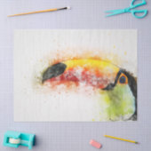 Papier Mousseline Aquarelle Oiseau 7 Découpage Mur Art (Artisanat)