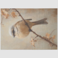 Aquarelle Oiseau Whimsal Cottagecore Découpage