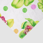 Papier Mousseline Aquarelle Orchidées Design 7 (Détail)