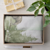 Papier Mousseline Aquarelle Ours paysage hiver Découpage (Cadeau)