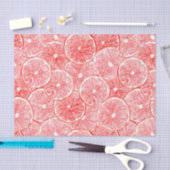 Papier Mousseline Aquarelle pamplemousse motif (Artisanat)