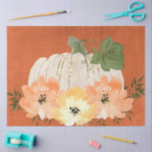 Papier Mousseline Aquarelle Parties scintillant Citrouille série Des (Artisanat)