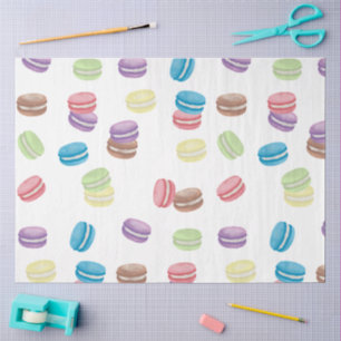 Papier Mousseline Aquarelle Pastel colorée Macarons français