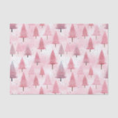 Papier Mousseline Aquarelle Pastel Pink Christmas Tree (Recto)