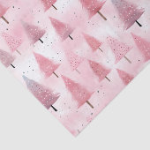 Papier Mousseline Aquarelle Pastel Pink Christmas Tree (Détail)