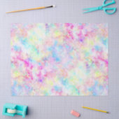 Papier Mousseline Aquarelle Pastel Rainbow Tie Dye (Artisanat)