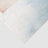 Papier Mousseline Aquarelle pastel vert pêche lanterne rétro (Détail)