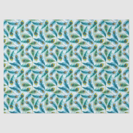 Papier Mousseline Aquarelle Peacock FeatMotif (Recto)