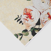 Papier Mousseline Aquarelle Peony Flowers Et Bouquet Eucalyptus (Détail)