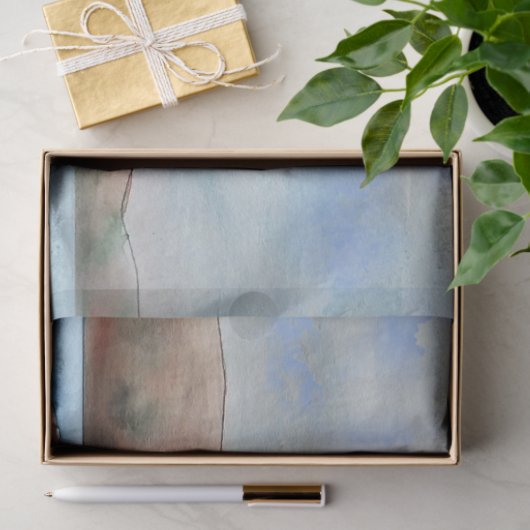 Papier Mousseline Aquarelle phare 20x30 Découpage (Cadeau)