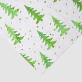 Papier Mousseline Aquarelle Pine Arbres (Détail)