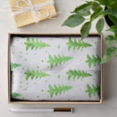 Papier Mousseline Aquarelle Pine Arbres (Cadeau)