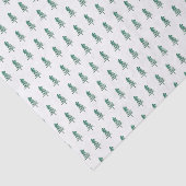 Papier Mousseline Aquarelle Pine Tree Noël (Détail)