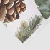 Papier Mousseline Aquarelle Pinecones, Branches Arbres Nature Collag (Détail)