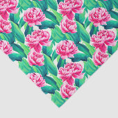 Papier Mousseline Aquarelle Pink Peonis Imprimer (Détail)